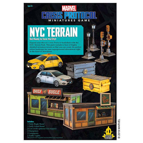 Marvel Crisis Protocol NYC Terrain Pack Board Game
