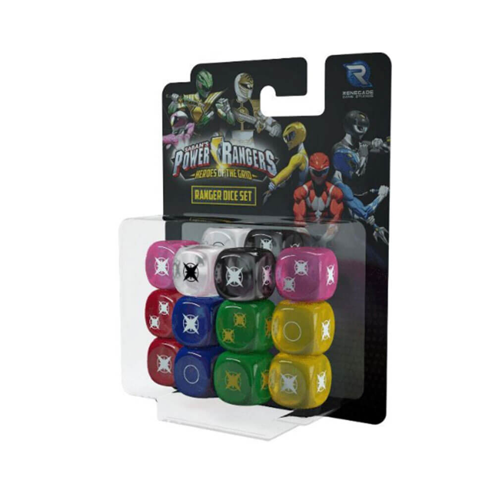 Power Rangers Heroes of the Grid Strategy Ranger Dice Set