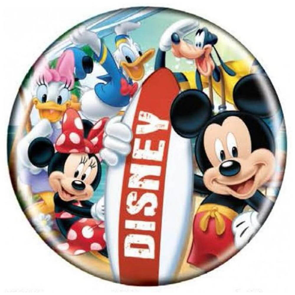 Button Magnet with Bottle Opener Mickey Mouse and Gang