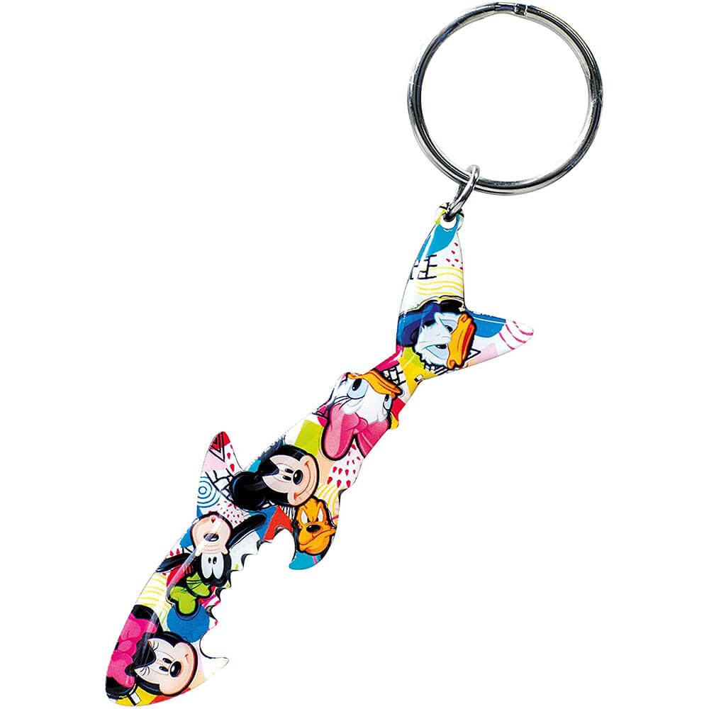 Schlüsselanhänger aus Zinn, Flaschenöffner Mickey Mouse