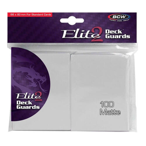 BCW Deck Protectors Standard Elite2 (100/Pack Matte White)