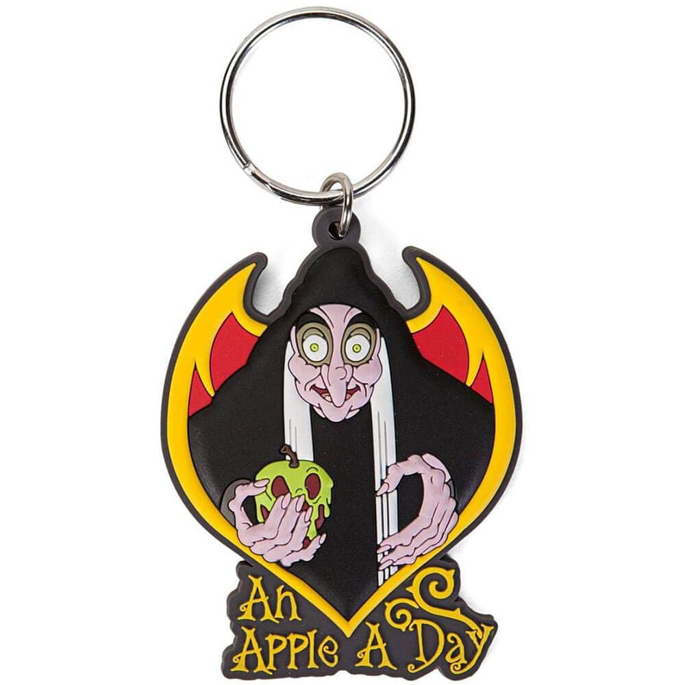 Keyring Soft Touch Disney Wicked Witch An Apple A Day