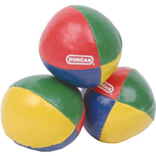 Duncan jongliert mit Bällen