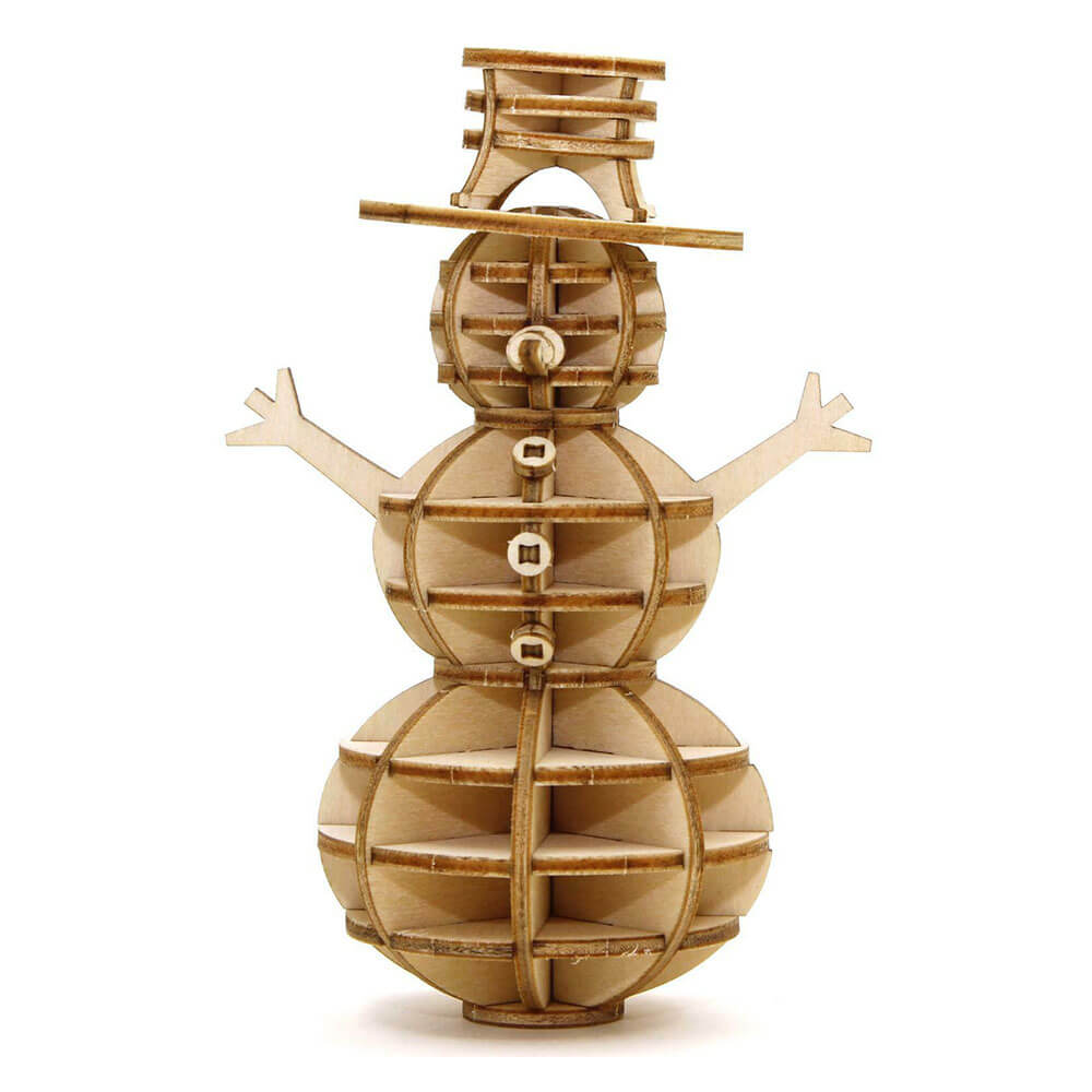 Incredibuilds Christmas Holiday Coll. Snowman 3D Wood Model