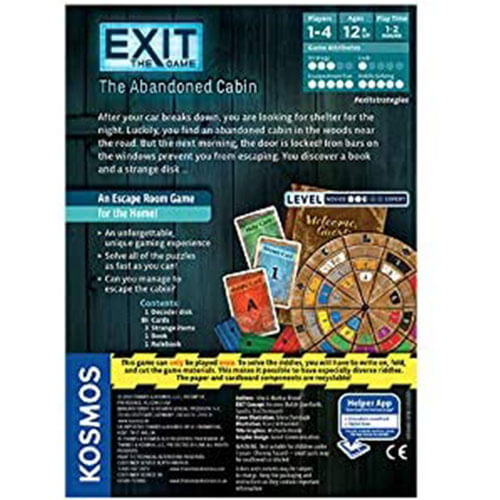 Exit The Game The Abandoned Cabin Card Game