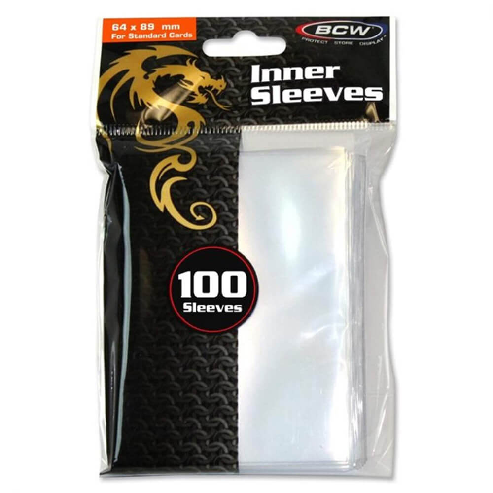BCW Inner Sleeves Standard (100's/64mm x 89mm/Clear)