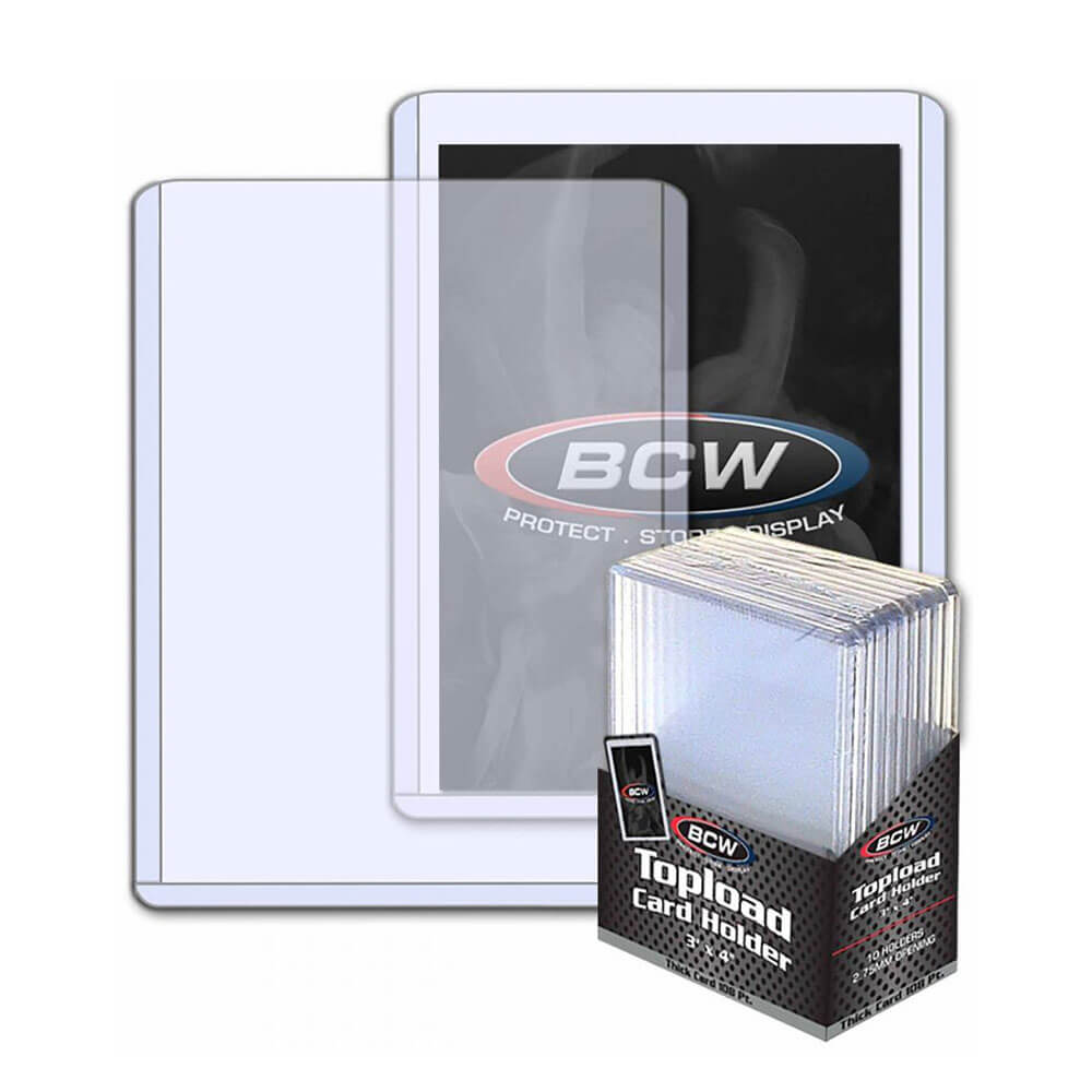 Bcw topload korthållare tjock (108 pt/10 hållare per förpackning)