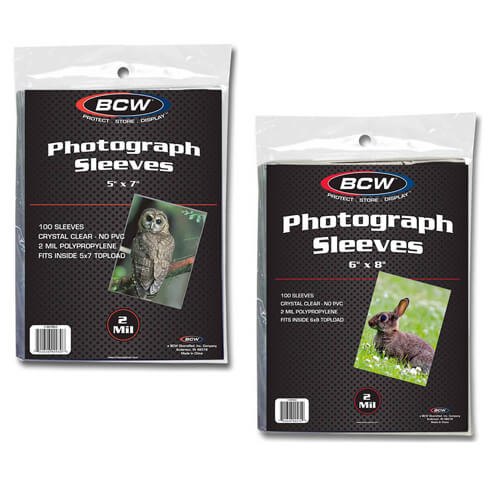 BCW 6X9 PHOTO PROTECTOR SLEEVES : Office Products 