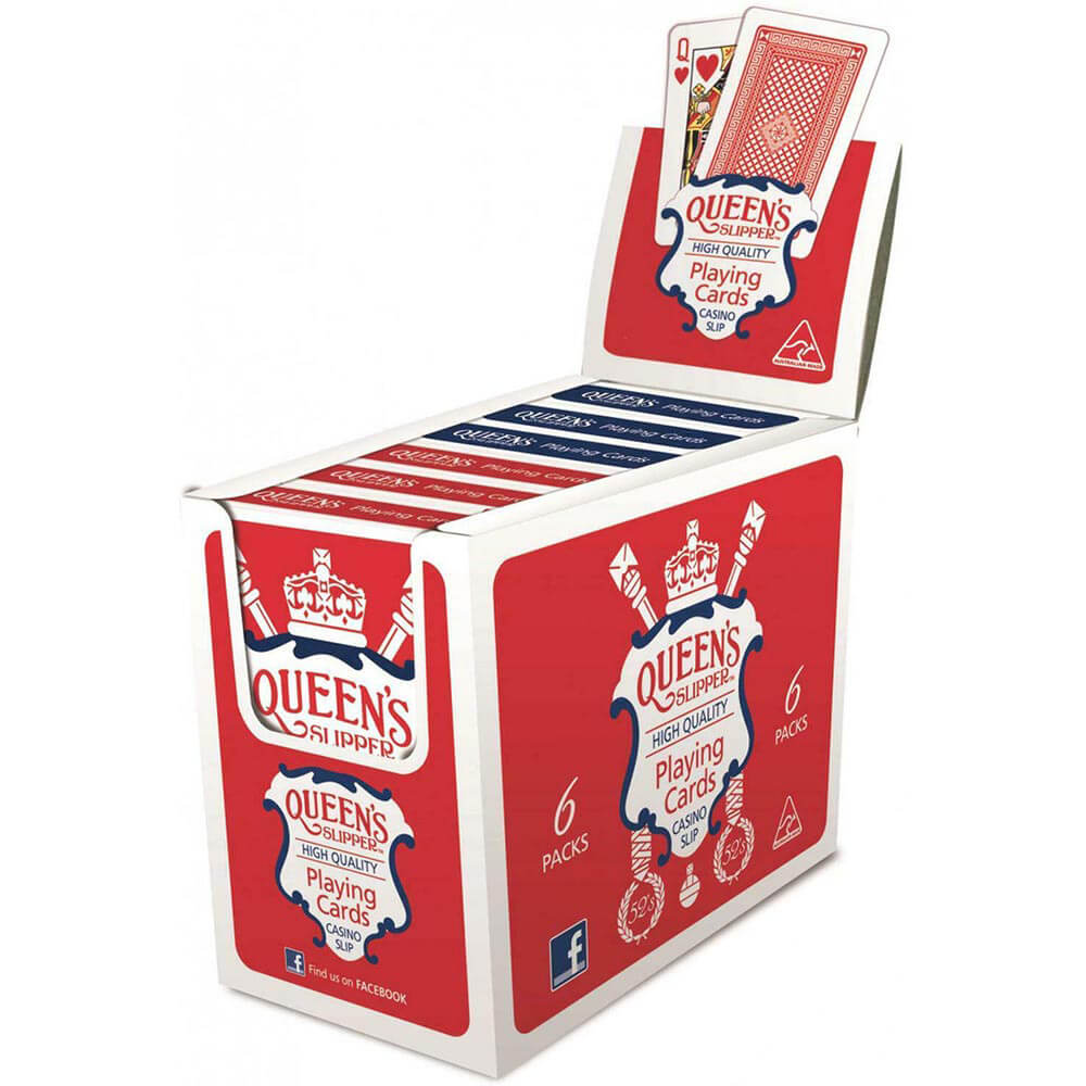 Queens Slipper 52 Playing Cards (Box of 6)