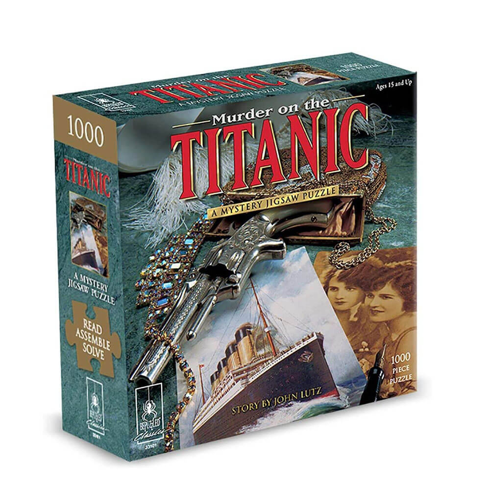 Murder On The Titanic Classic Mystery Jigsaw Puzzle 8 x 8"