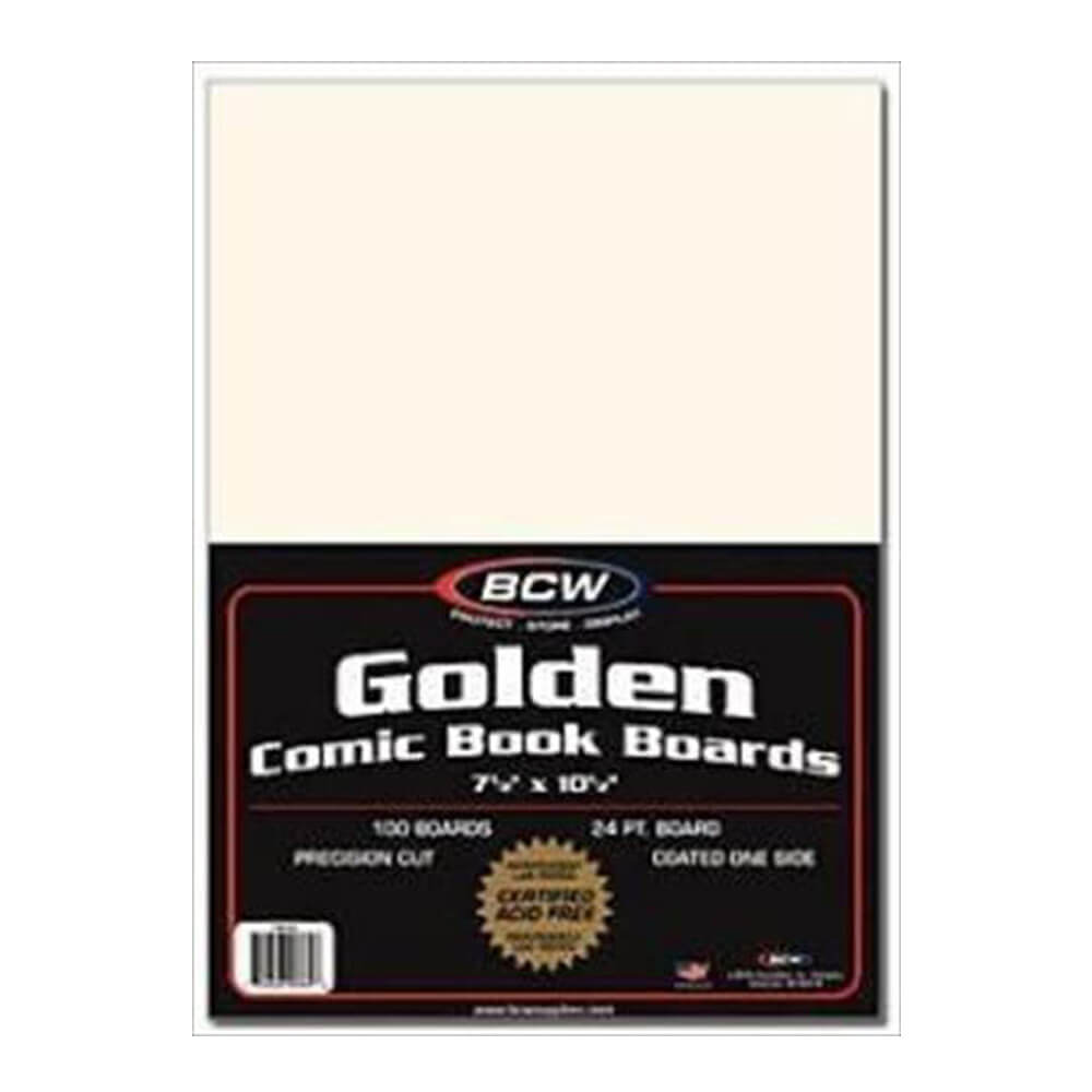 BCW Comic Book Backing Boards Golden (100s/7" 1/2 x 10" 1/2)
