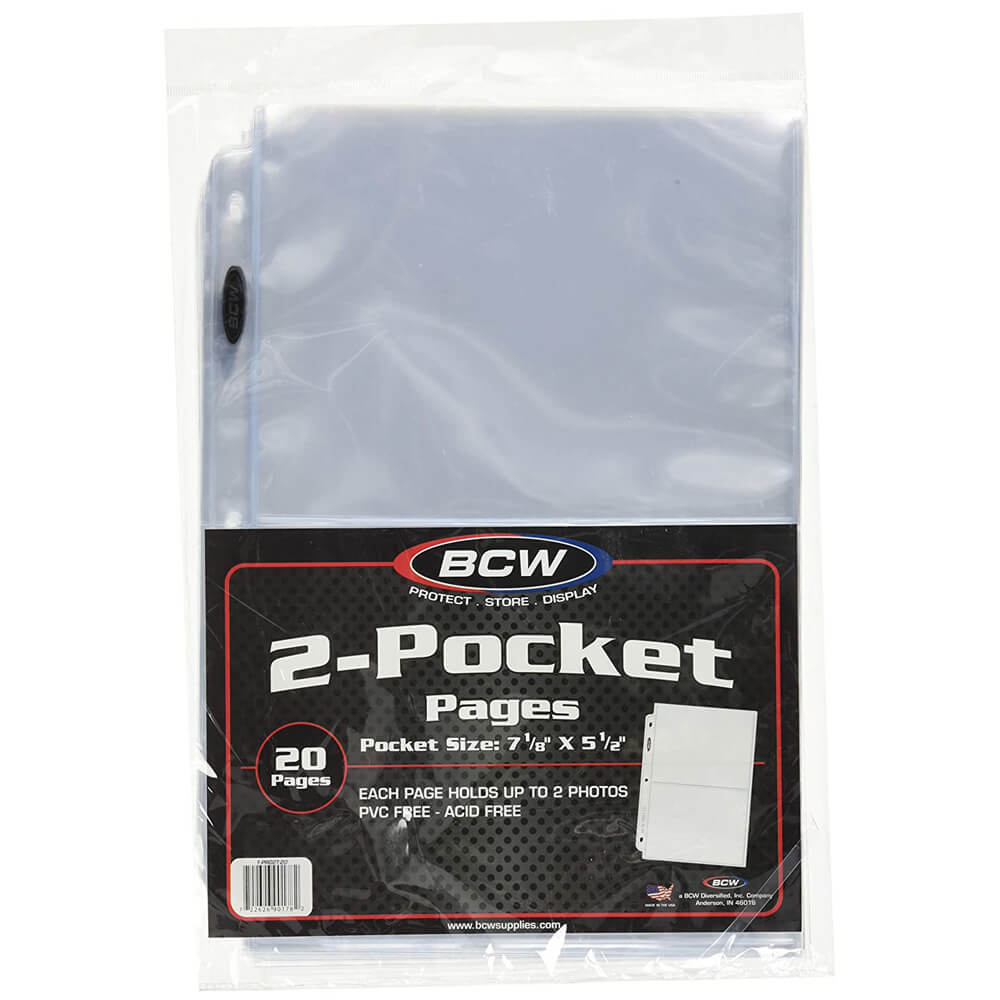 BCW 2 Pocket Protective Pages Photos