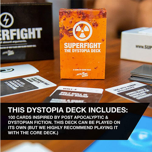 Superfight il gioco di carte del mazzo Dystopia