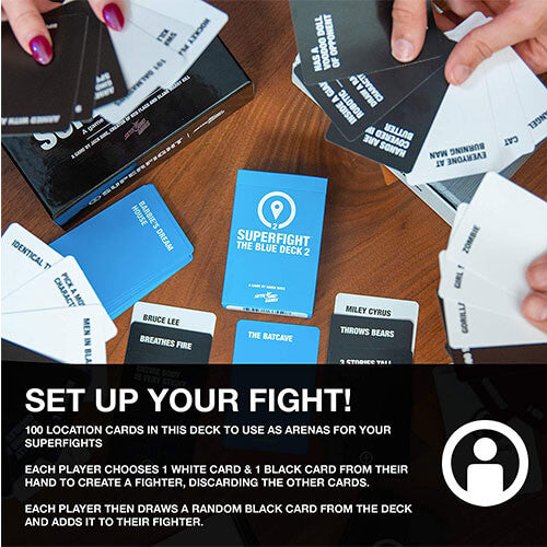 Superfight blå kortstokk 2 kortspill