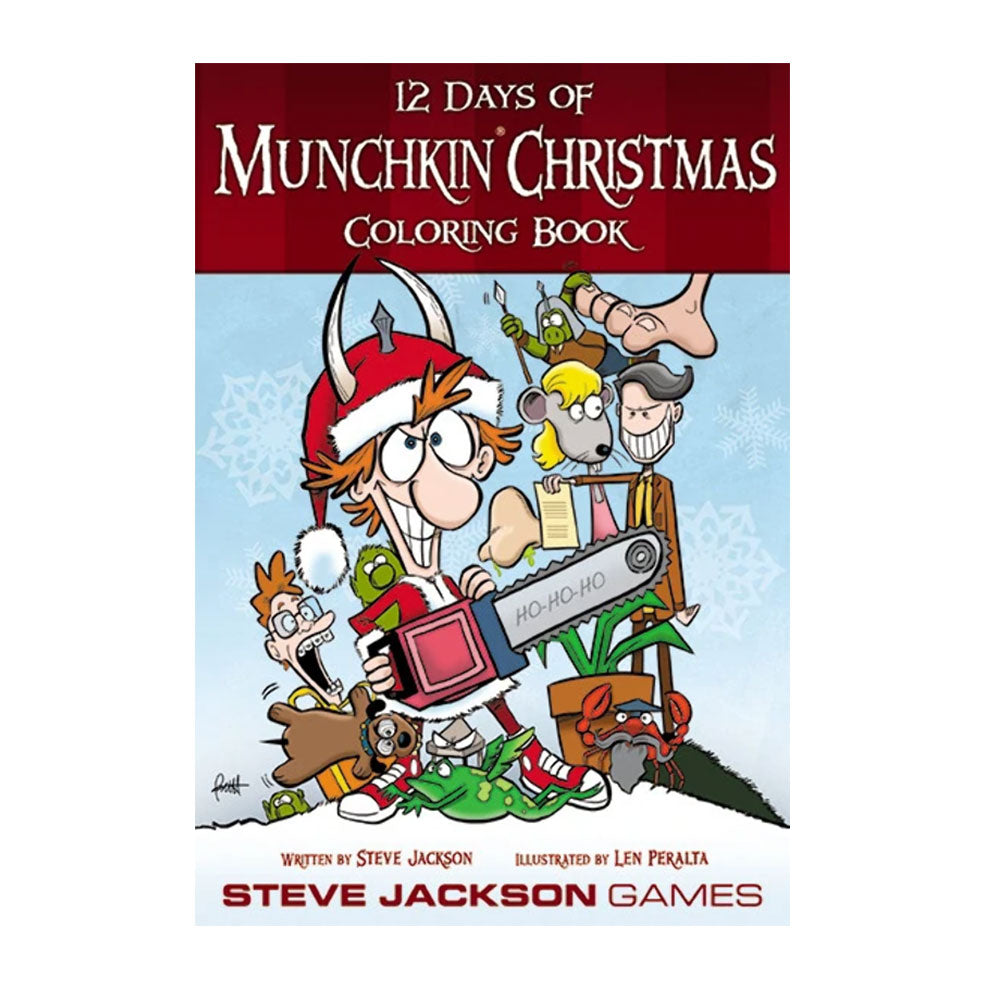libro para colorear de Navidad de 12 días de Munchkin