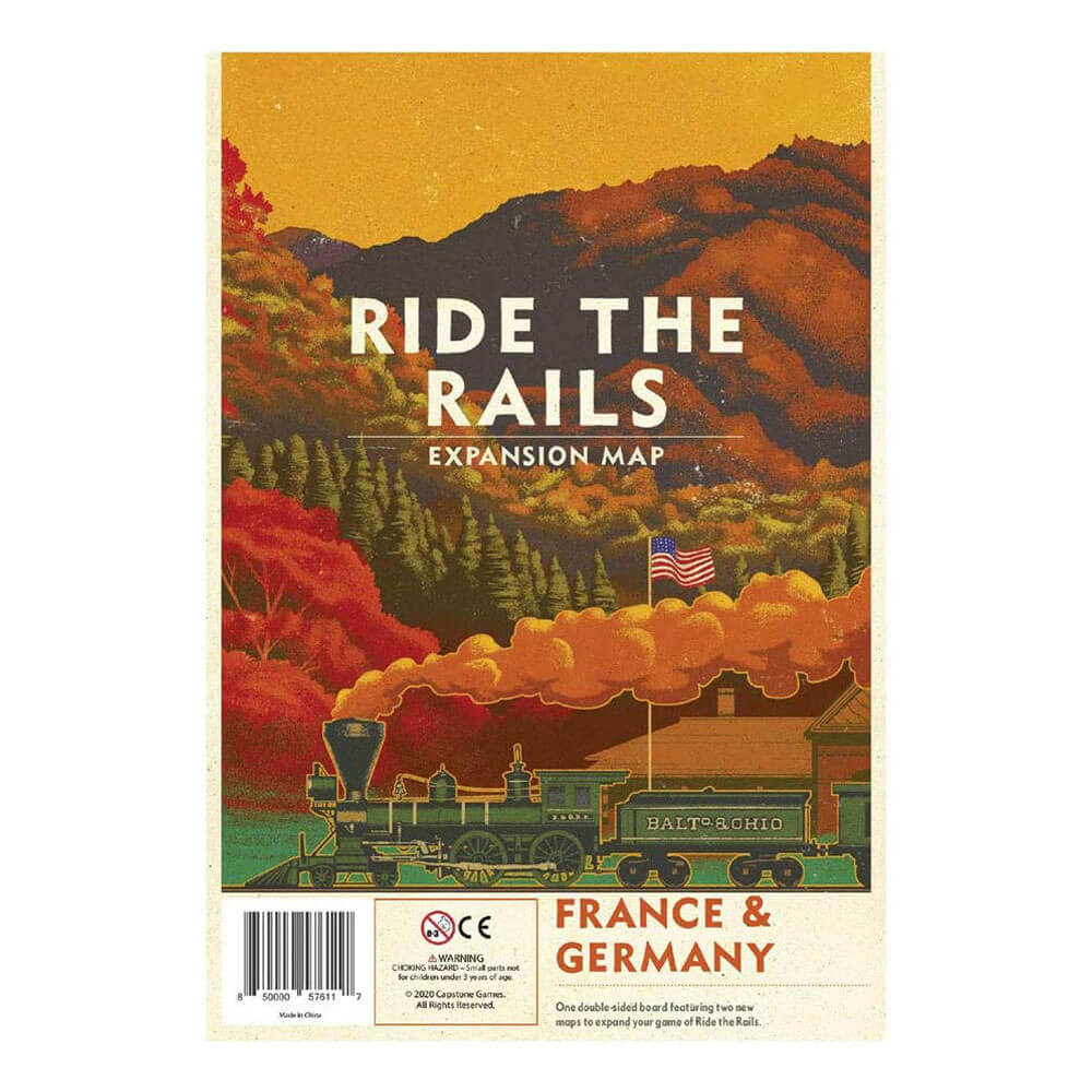 Ride the Rails France and Germany Map