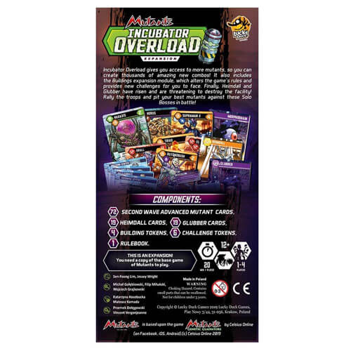 Mutants Incubator Overload Expansion Game