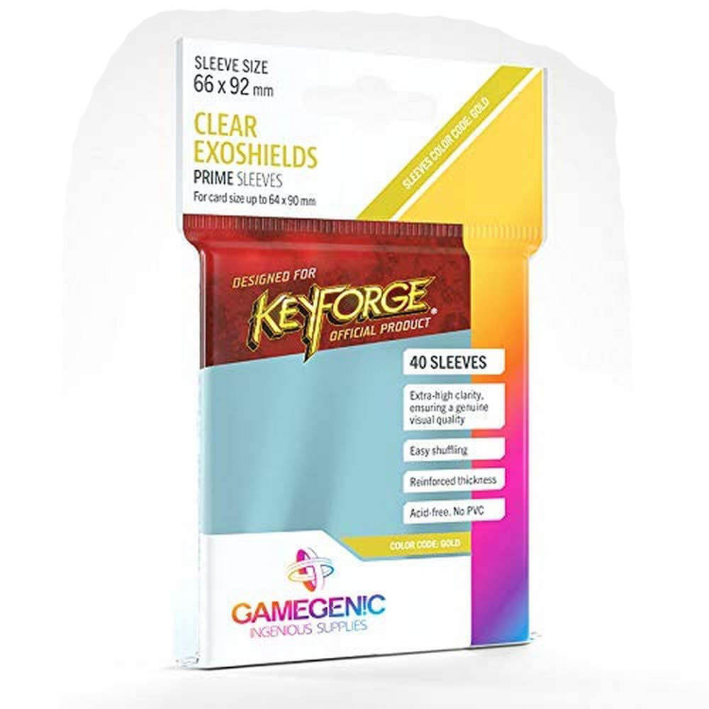 Gamegenic Prime Sleeves Keyforge Exoshields Clear (40/Pack)