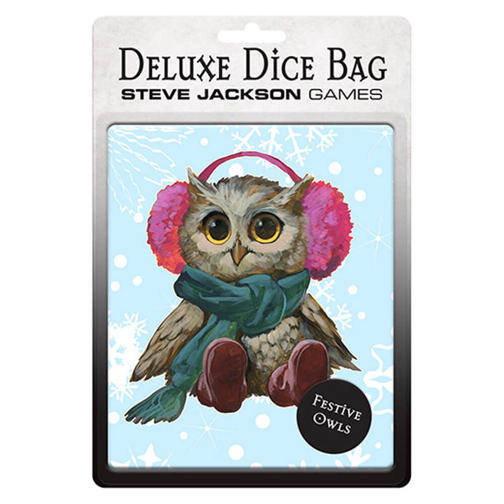Festive Owls Deluxe Dice Bag