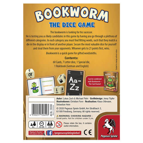 Bookworm the Dice Game