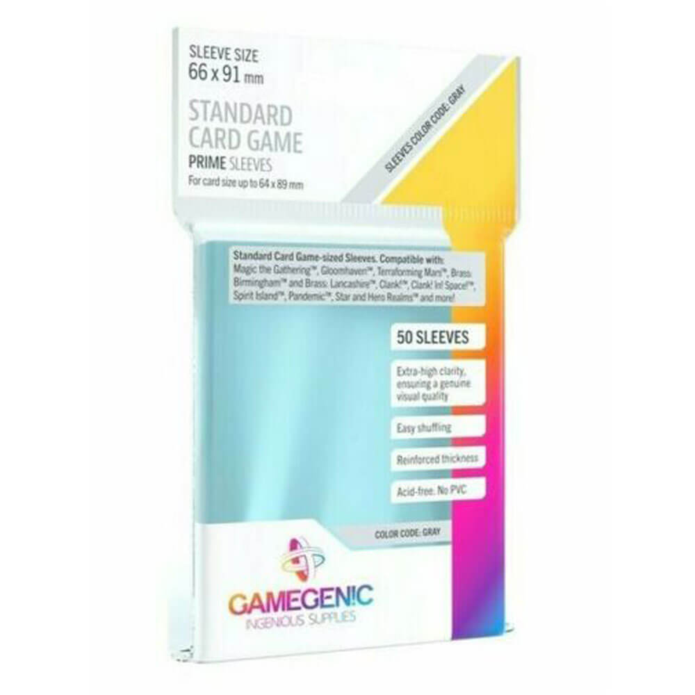 Gamegenic Prime Sleeves Standard Size (66mmx91mm 50/Pack)