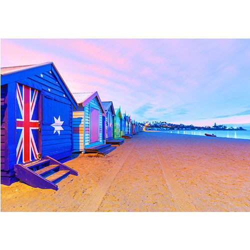 Funbox Puzzle Brighton Beach Boxes Australia Puzzle (1000pc)
