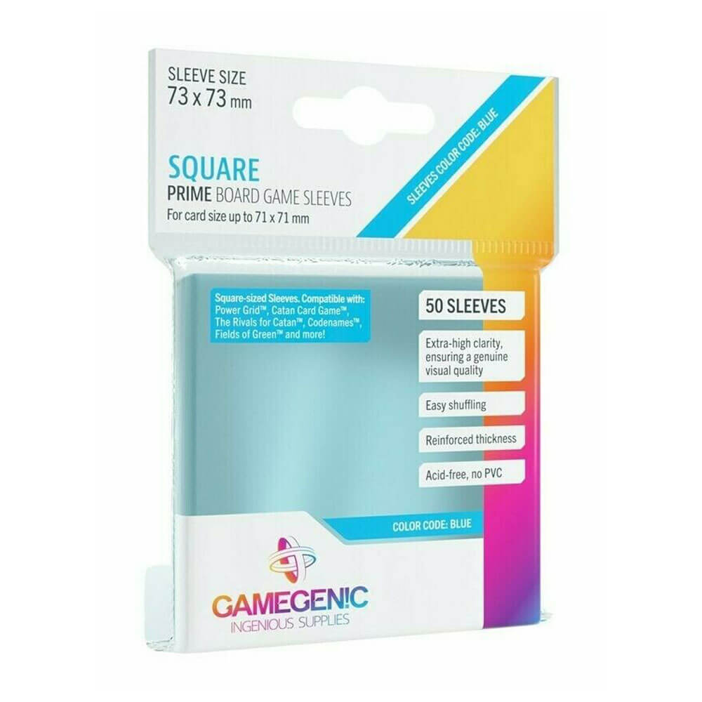 Gamegenic Prime Sleeves Square Sized (73mmx73mm 50/Pack)