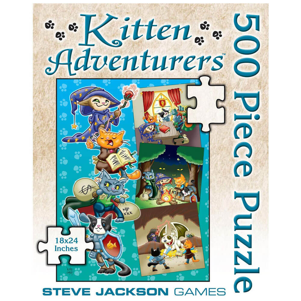 Steve Jackson Games: Kitten Adventures 500pc Puzzle