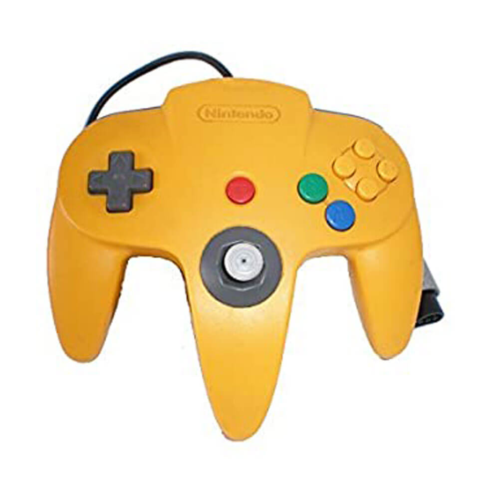 N64 controllerreplica (geel/blauw)
