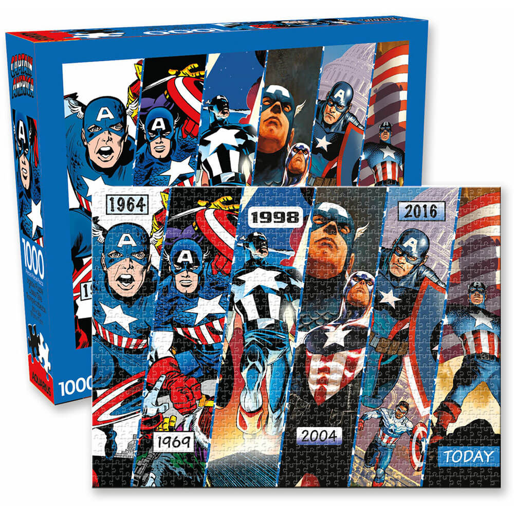 Aquarius Marvel Captain America Timeline Puzzle 1000pc