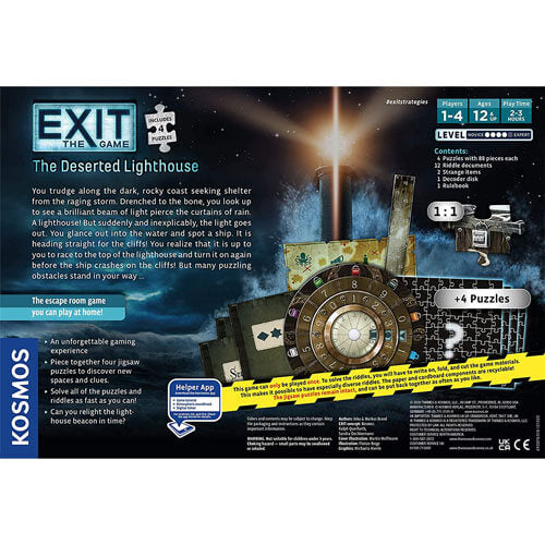 Exit the Game Lonely Lighthouse Jigsaw Puzzle and Game