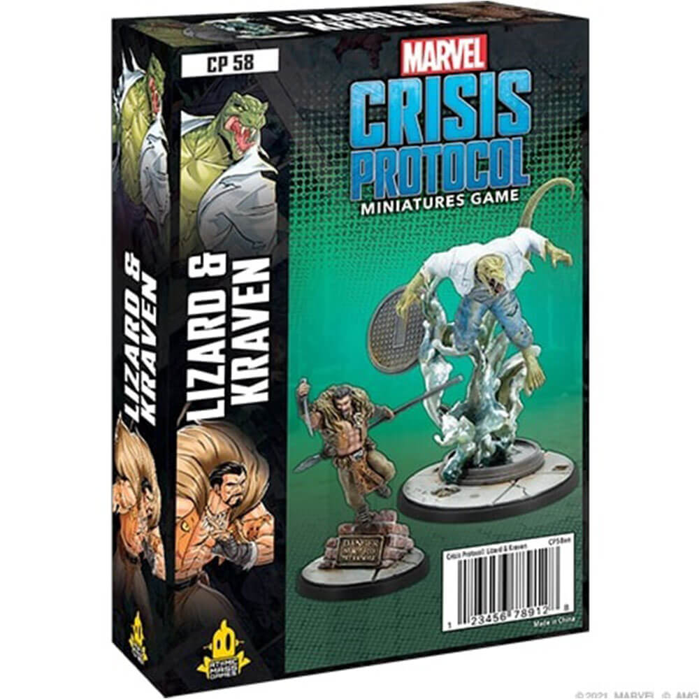 Marvel Crisis Protocol Lizard and Kraven Miniatures Game