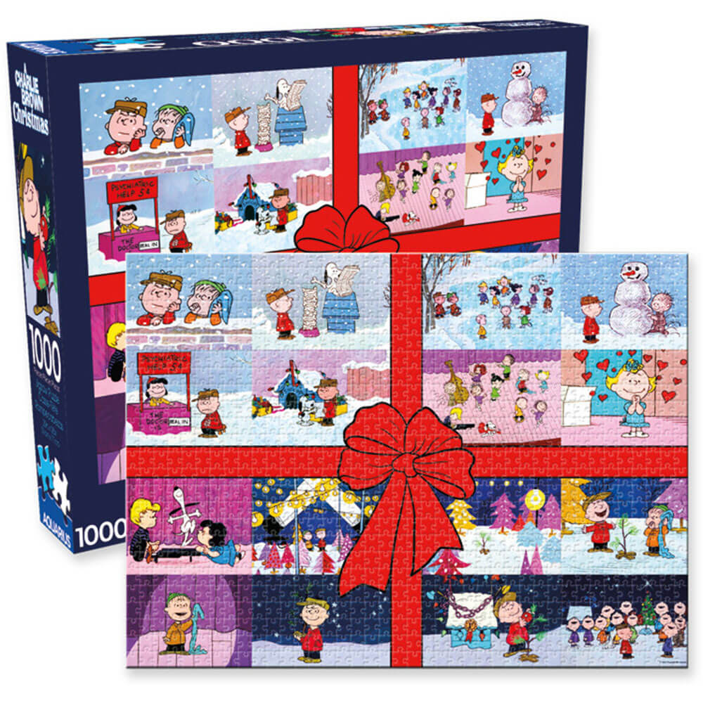 Puzzle regalo di Natale Aquarius Charlie Brown 1000 pezzi