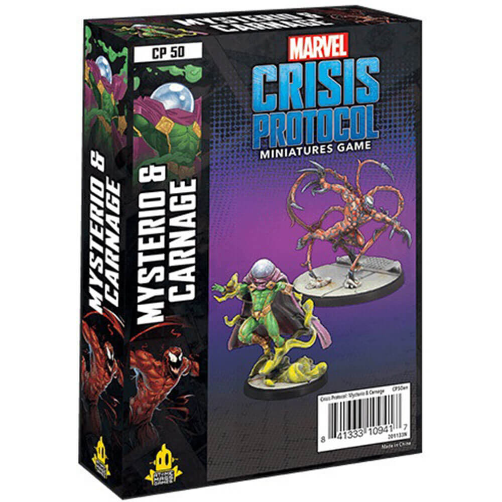 Marvel Crisis Protocol Carnage and Mysterio Miniatures Game
