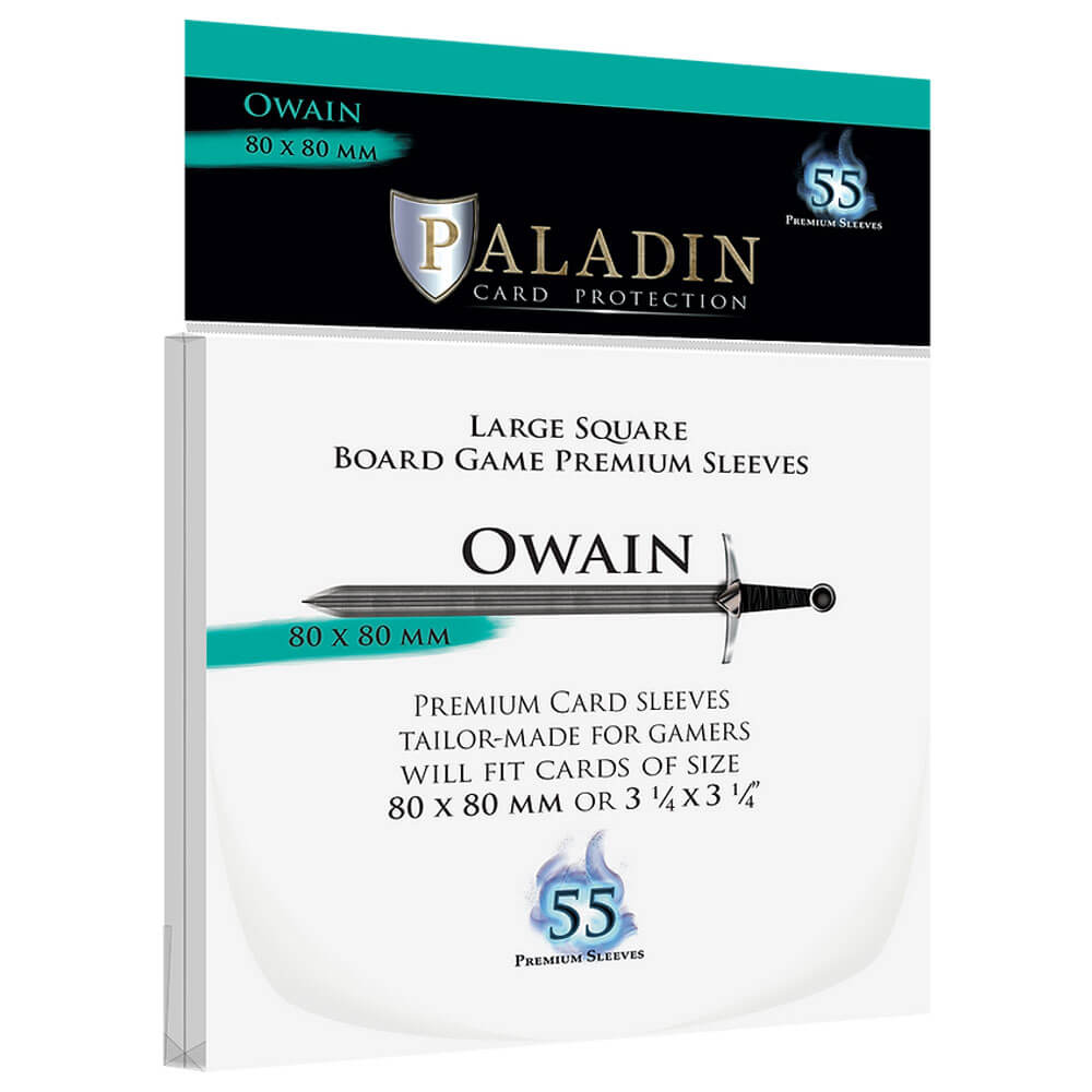 Paladin Large Square Premium Sleeves Owain (80mmx80mm)