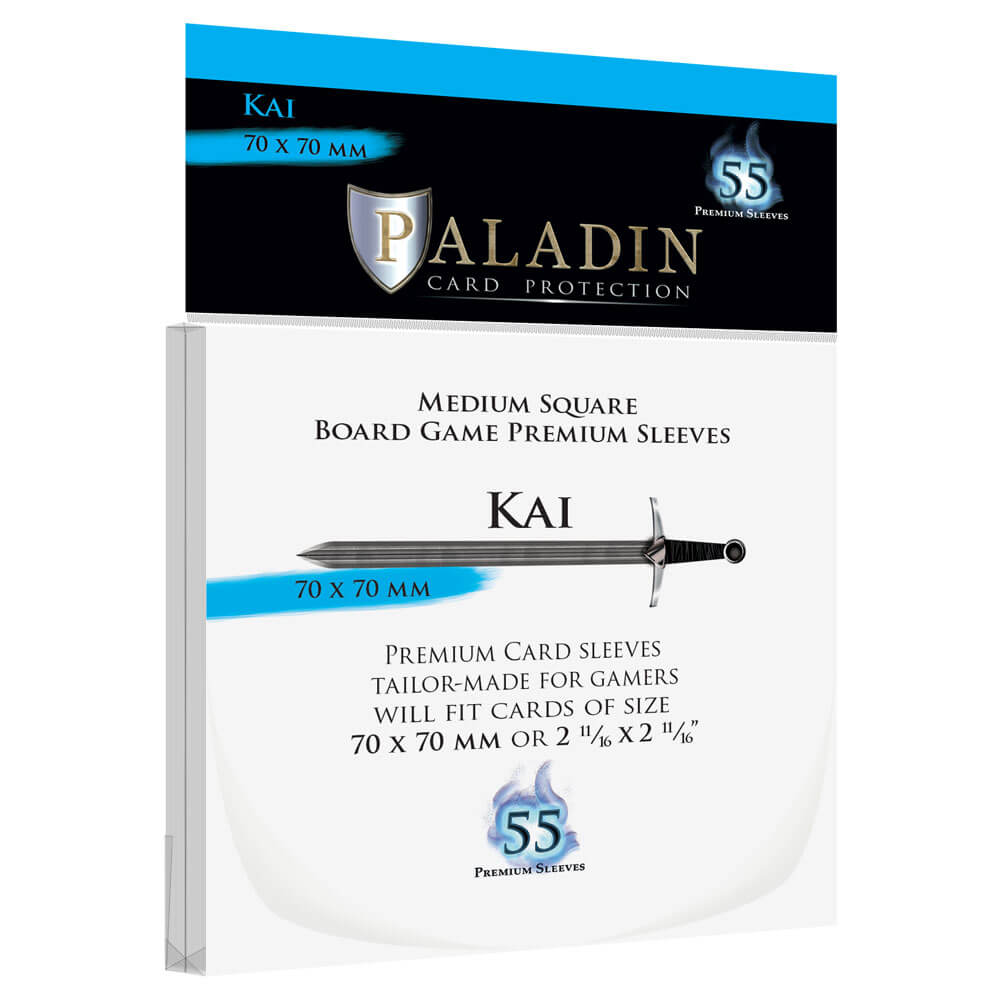 Paladin Square Premium Sleeves Kai (70mm X 70mm)