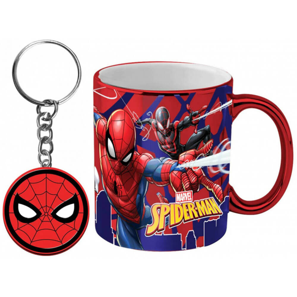 Marvel-Paket mit Kaffeetasse und Schlüsselanhänger