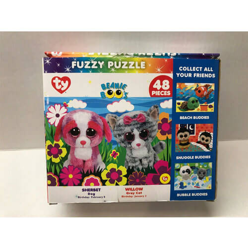 Beanie boo tuinvrienden fuzzy puzzel 48st