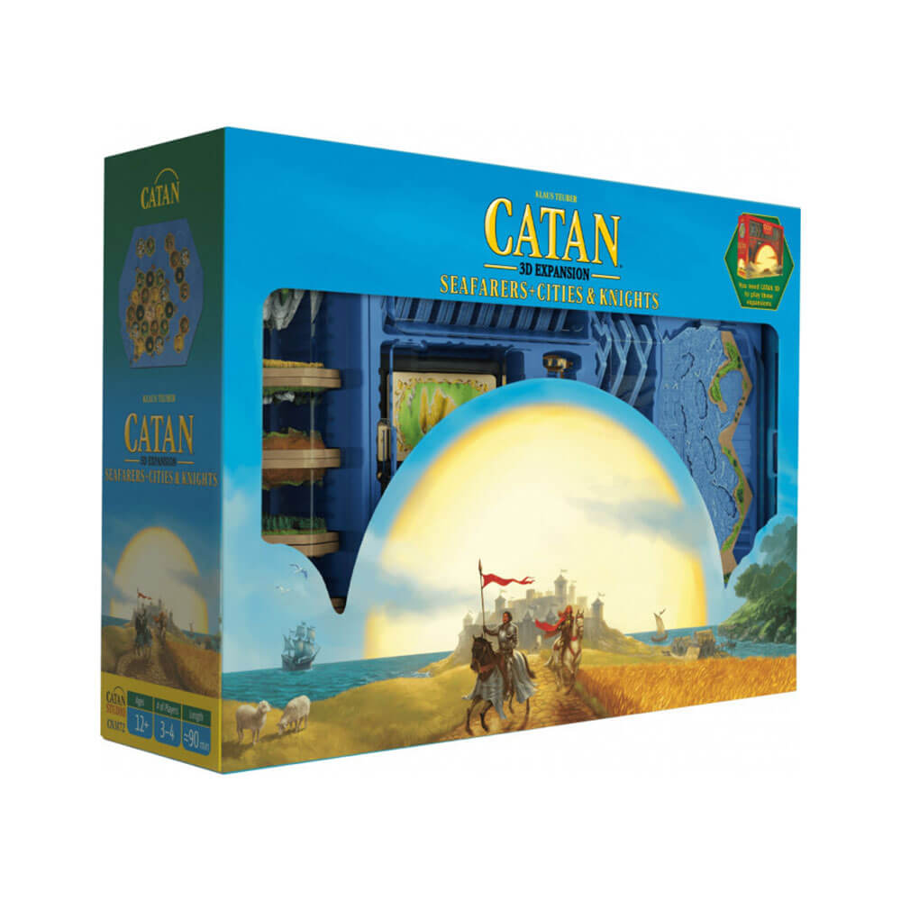 Catan 3D-uitbreidingsspel voor zeevarenden, steden en ridders