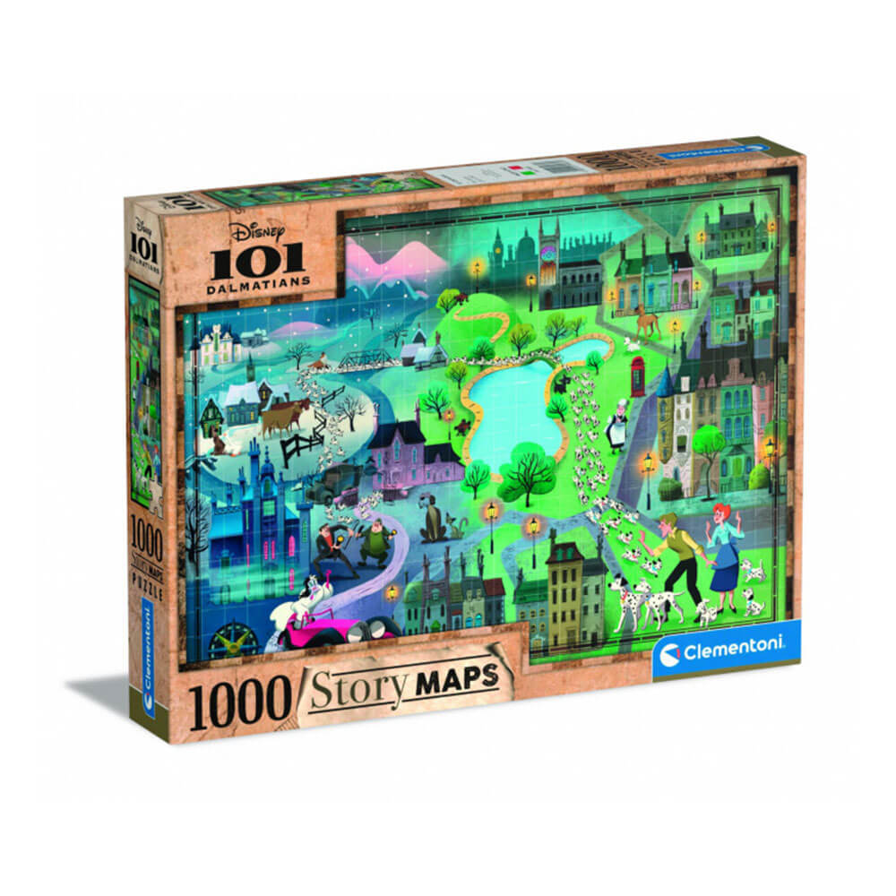 Clementoni 101 Dalmatians Story Maps Puzzle 1000pcs