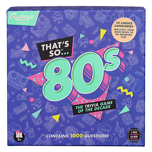 Ridley's Thats So 80s Quiz UK