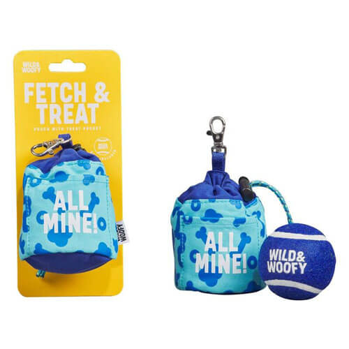 Wild & Woofy Fetch and Treat-pose med ball