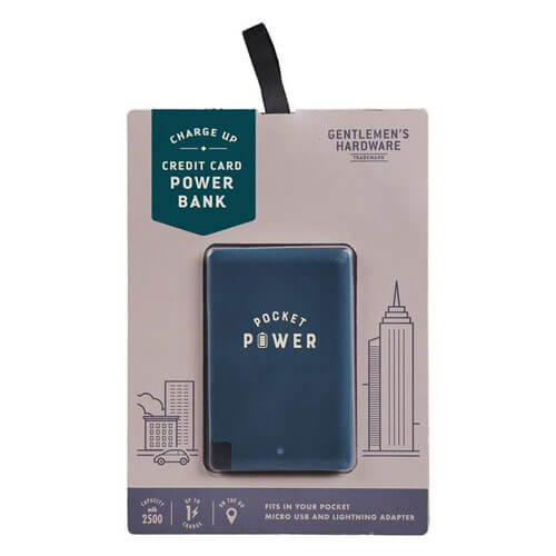 Gentlemen's Hardware Credit Card Size Pocket Power Bank