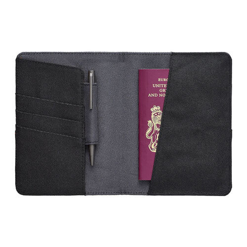 Gentlemen's Hardware Black & Grey Travel Wallet