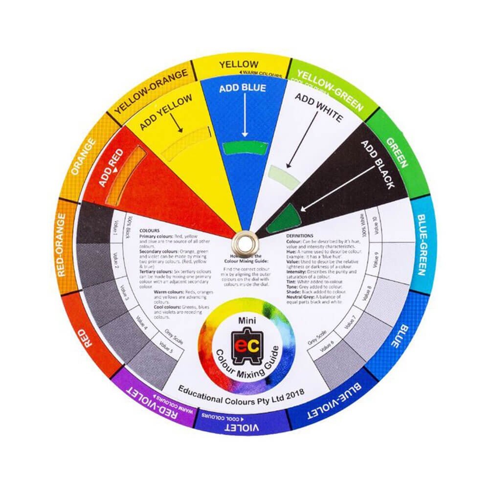 EC Mini Colour Mixing Guide Colour Wheel (13cm)