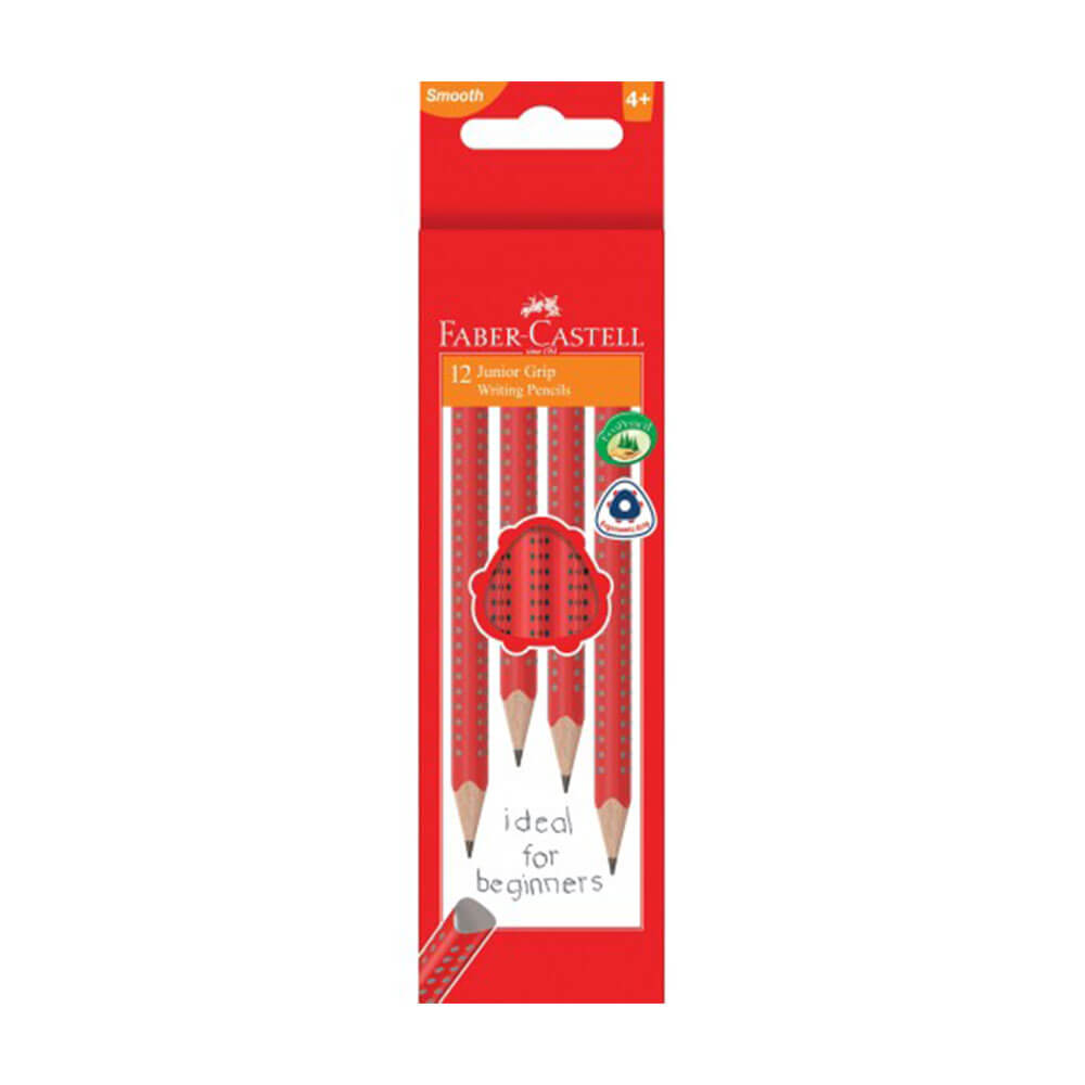 Crayon graphite pour débutants Faber-castell junior grip (paquet de 12)