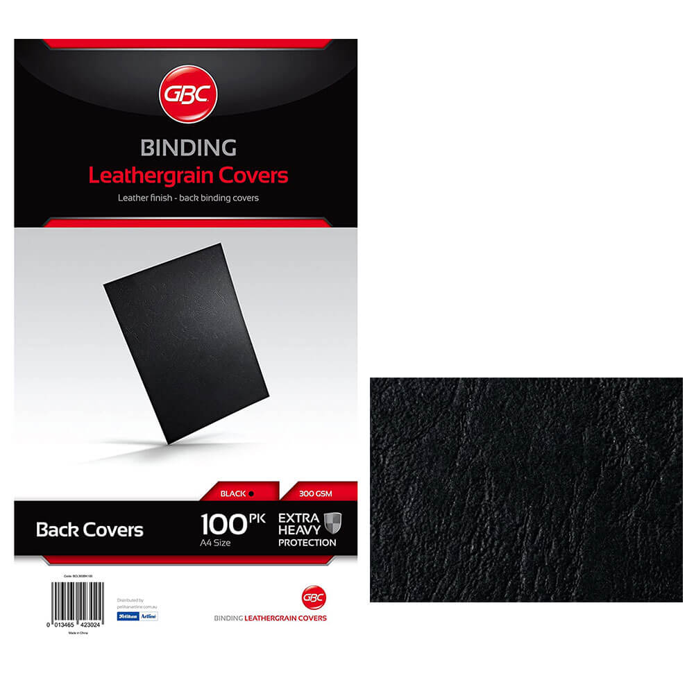 GBC Ibico Leathergrain Binding Covers A4 100pk