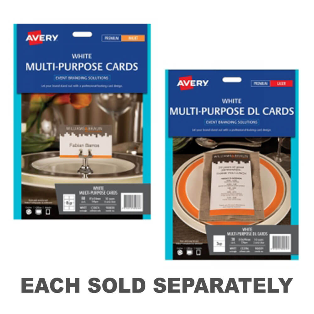 Avery Events & Branding Multipurpose Card 10pk