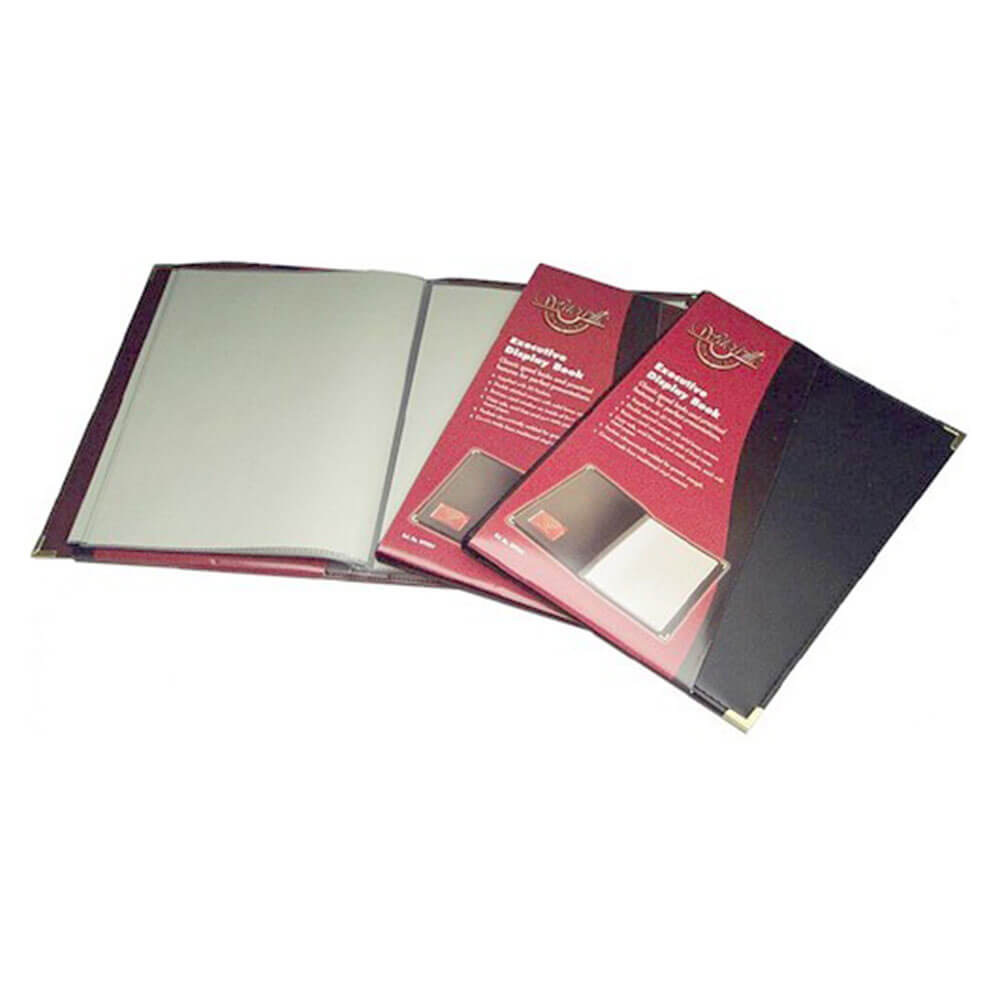 Waterville Executive Display Book A4 (Black)