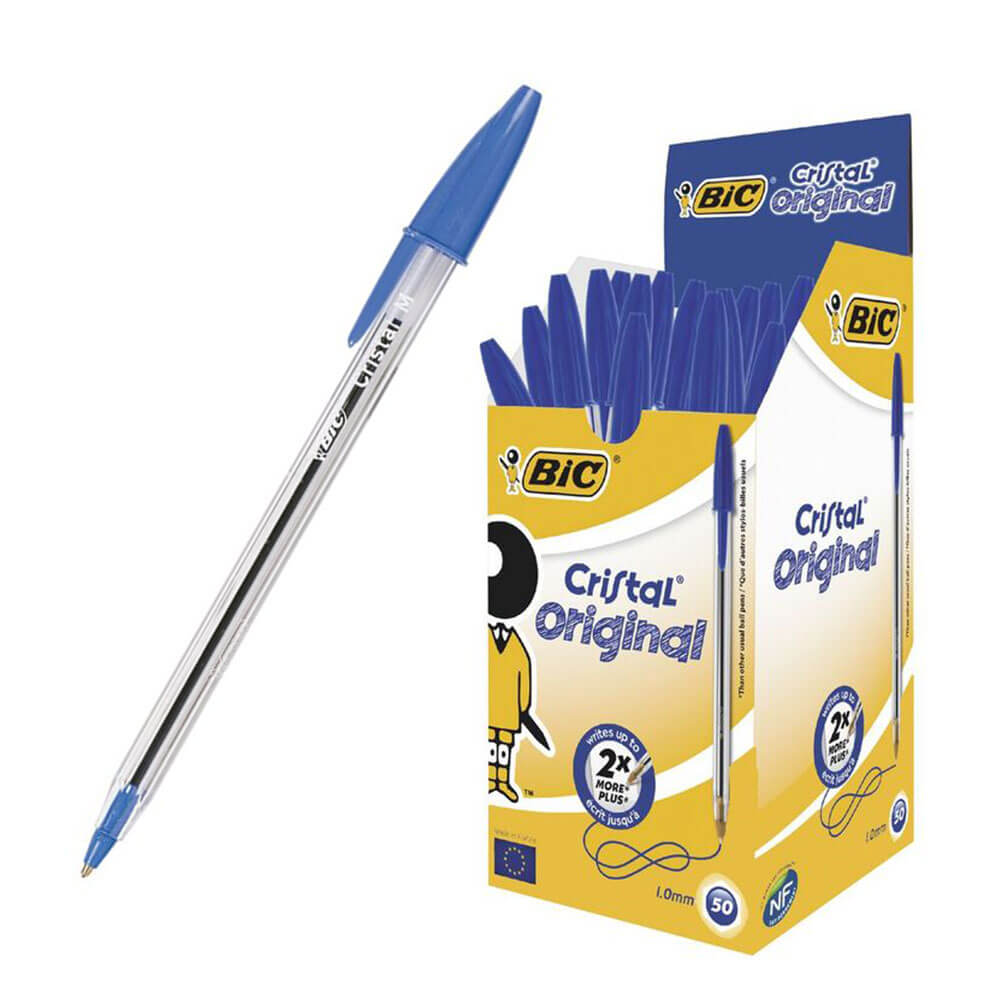 Bic Cristal Original Pen Medium Ballpoint (50pk)